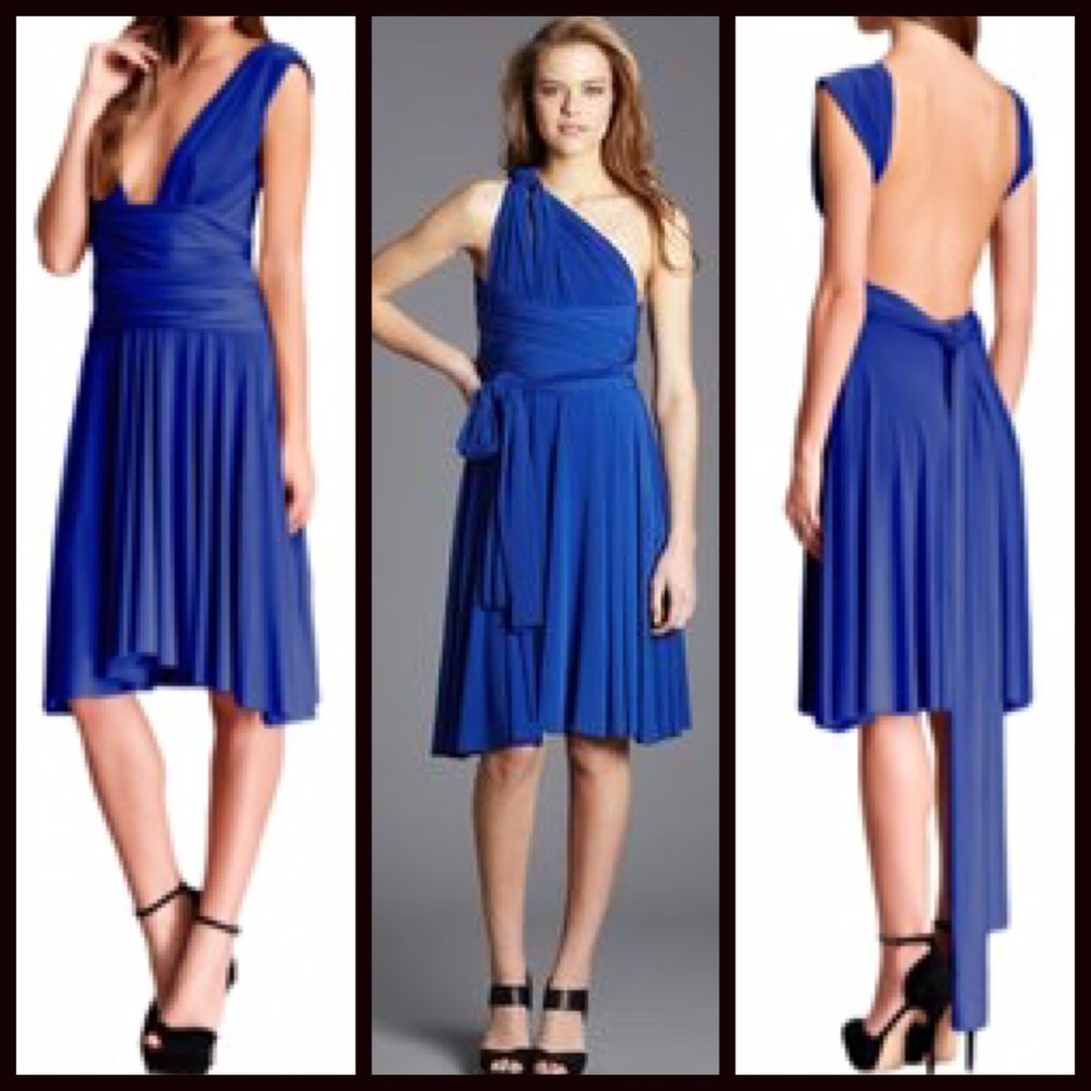 Royal Blue Transformer Wrap Dress